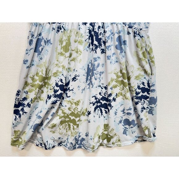 Merrell Knit Dress Womens XXL Multicolor Floral Short Sleeve Elastic Waist - Picture 6 of 14